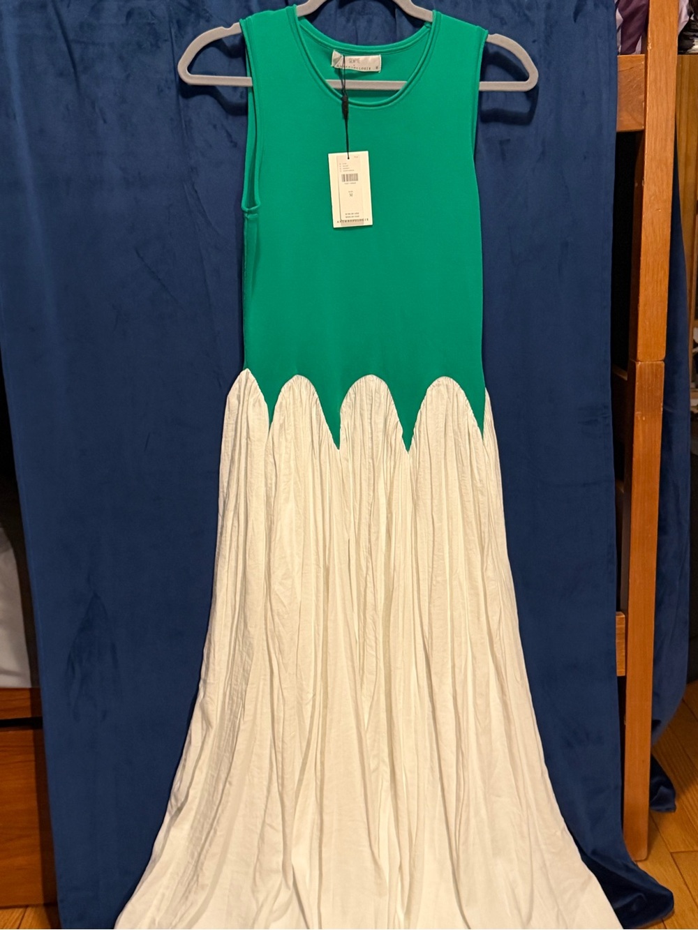 Anthropologie Emerald Green Ribbed Tank Dress - Picture 5 of 9